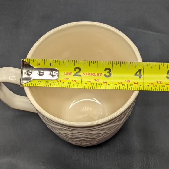 Pioneer Woman Farmhouse Lace 17 Oz. Mug Off White Country Chic - Picture 9 of 9